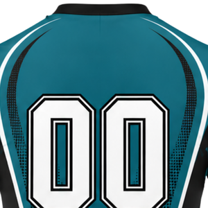 Manufacturer Custom Teal Black Sublimated Volleyball Jersey Short Sleeve Athletic Sports Shirt Team Wear Training Game Apparel - Product Image 6