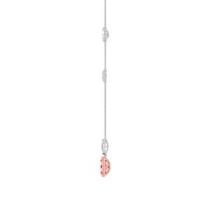 Elegante Colgante de Diamantes Cultivados en Laboratorio en Oro Rosa y Blanco de 18K, Corte Esmeralda de 5.16 CTW, Joyería Fina, Colección de Regalos - Product Image 3