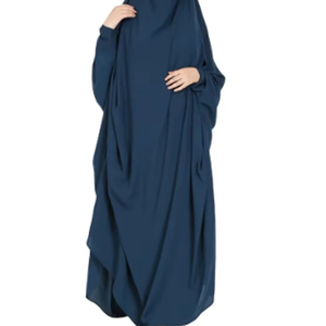 Abaya de Manga Larga para Mujer, Moderna, de Alta Calidad, Ligera, de Secado Rápido, Informal, Cómoda, Transpirable, Sólida, Tradicional Musulmana - Product Image 4