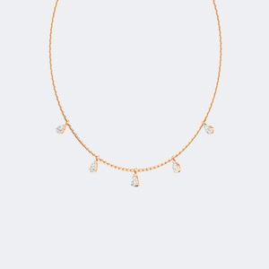 Collier avec pendentif en diamant taille poire serti de griffes, 0,95 CTW - Product Image 6