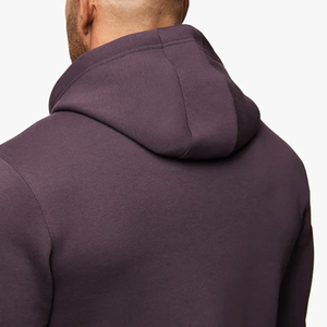 Sudadera con capucha para hombre de corte holgado, de felpa de algodón, con hombros caídos, bolsillo canguro y ribetes acanalados, estilo moderno casual streetwear - Product Image 4
