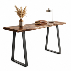 Vietnam 16" Metal Table Legs Set 2 Midcentury Industrial Heavy Duty Trapezoid Design for DIY Dining Table Desk <b>Bench</b> EDPTBL009 - Product Image 1