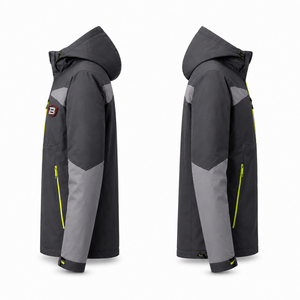Blouson Bomber Technique Homme Personnalisé Imperméable Respirant Coupe-Vent à Capuche Fourrée pour Extérieur, Vêtement de Travail OEM en Gros - Product Image 3
