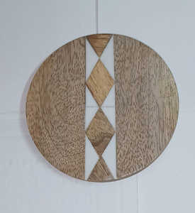 Posavasos Geométricos de Madera y Resina Marrón Tradicionales Hechos a Mano, de Lujo, Ecológicos, de 5 mm/6 mm, para Uso en el Hogar, Hoteles y Resorts - Product Image 4