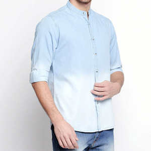 Chemise en jean à manches longues boutonnée, haut décontracté pour les voyages, la mode quotidienne et les tenues superposées - Product Image 5