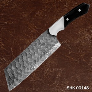 Juego de 5 cuchillos de cocina hechos a mano con hoja de acero de Damasco forjado, mango de resina con refuerzo de acero - Product Image 3