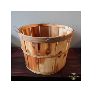 Panier de transport en bois tressé 100% naturel, écologique, articles de gros de qualité supérieure, fabrication rapide au Vietnam - Product Image 2