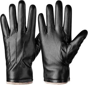Guantes de Conducción para Hombre de Piel de Oveja Genuina, Transpirables, Ecológicos, Ajustables, con Pantalla Táctil, para Viajes Diarios, Venta al Por Mayor - Product Image 1