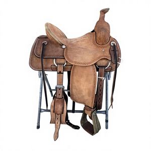 Selle de course anglaise écologique personnalisée, selle en cuir véritable, confortable, durable, BS International, fabriquée en Inde - Product Image 1