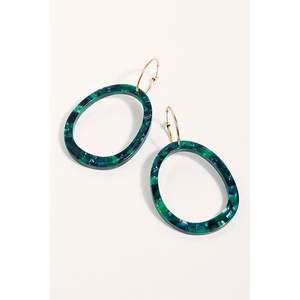 Boucles d'oreilles en résine faites à la main élégantes pour femmes Finition brillante Bijoux de mode Accessoires durables pour les fêtes Fournitures de perlage - Product Image 4