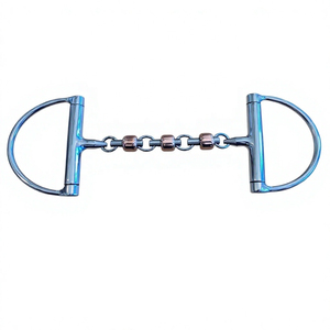 En gros, mors de cheval de haute qualité en acier inoxydable, type snaffle à anneaux lâches, avec rouleaux en cuivre cerise, options personnalisables, gravure laser - Product Image 5