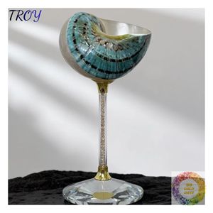 Gobelet à vin en forme de coquillage, idée cadeau d'anniversaire pour les collectionneurs de objets marins, les amateurs de plage et les personnes qui aiment les accessoires de maison uniques - Product Image 3