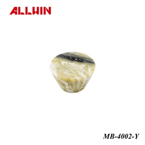 OEM ODM Gray Cone Marble Furniture Knob Decorative Handle Insert Polished Stone Cabinet Hardware for Drawer Furniture - Product Image 2