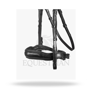 Bridon anatomique noir taille standard pour l'équitation anglaise, pour le confort du cheval - Product Image 3