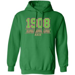 Sweat à capuche vert 1908 à manches longues, imprimé graphique, décontracté, pour femme, avec poignets côtelés, pour le quotidien - Product Image 1