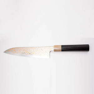 มีดทำครัวกลางแจ้งลายดามัสกัสทองแดงแบบสั่งทำพิเศษ พร้อมปลอกป้องกันและด้ามจับตามหลักสรีรศาสตร์สำหรับการทำอาหารแบบผจญภัย - Product Image 6