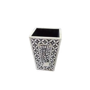 Vevor — vase à fleurs à incrustation d'os, design de maison, artisanat fait à la main, motif floral, pour vente - Product Image 1