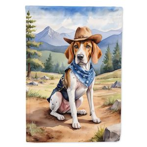 Multicolor inglés Foxhound Cowboy Bienvenido jardín bandera buzón decorativo patio Banner para Patio ilustraciones para camas de flores pequeñas - Product Image 1