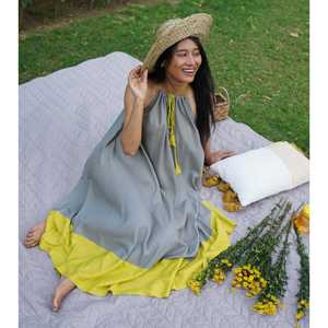 เดรสแม็กซี่ไซส์เดียวแบบซันคิสเซด - Product Image 1