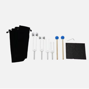 ชุดส้อมเสียง 4 ชิ้น 128 256 512Hz 1024Hz สำหรับการบำบัดด้วยเสียงจักระ DNA - Product Image 1