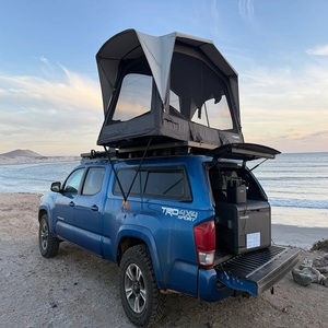 Tente de camping sur toit à une chambre avec tissu Oxford double couche, coque rigide en aluminium pour trois saisons, pour voiture, cabine, voyage en plein air - Product Image 4