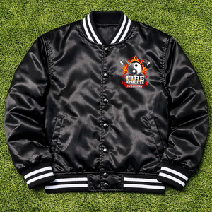 Blouson Bomber Personnalisé en Satin Noir pour Homme – Léger, Classique et Uni – Tailles XS-5XL - Product Image 6