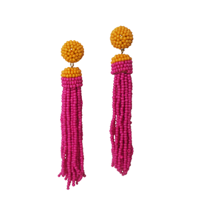 2025 Trending High Quality Gold Plated Seed Beads Earrings Handmade Beaded Jewelry Drop Dangle Party Wear for Women - Product Image 1