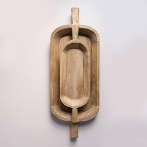 Grand bol à bougies en bois pour la décoration d'événements et de fêtes, prix le plus bas, grands bols en bois pour la pâte. - Product Image 1
