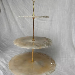 ฐานวางเค้กเรซิ่นตกแต่งสำหรับงานแต่งงาน โต๊ะของหวาน - Product Image 1