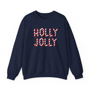 Holly Jolly Women Crew Neck Fleece Sweatshirt Breathable Winter Holiday <b>Pullover</b> Black Regular Fit Vacation Festival Wear Hoodie - Product Image 5