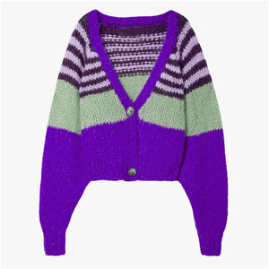 Custom College <b>Cardigan</b> Sweater <b>Long</b> Sleeve Knitted <b>Cardigan</b> with Embroidery Logo Personalized Varsity Style <b>Button</b> Front Soft - Product Image 2