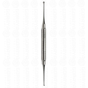 Premium Miller No. 9 Curetas Óseas de Doble Extremo de 2.8mm y 3.4mm, Instrumento Quirúrgico Ortopédico de Acero Inoxidable de Grado Médico - Product Image 1