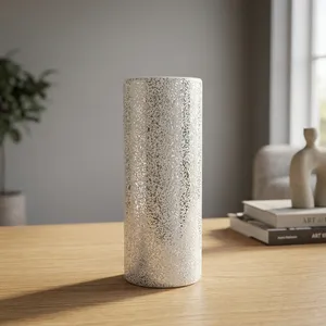 Gobelet isotherme en acier inoxydable à paillettes argentées, à double paroi, pour le bureau et les voyages - Product Image 4