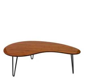 Customized VISHAL HANDICRAFT Modern <b>Solid</b> <b>Wood</b> <b>Top</b> Coffee <b>Table</b> with Metal Legs for Living Room Home Furniture Uttar Pradesh - Product Image 5
