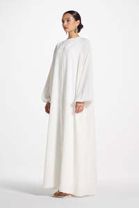 Abaya Traditionnelle Islamique pour Femme, Style Saoudien, Légère, Respirante, en Polyester, Longueur Cheville, Idéale pour l'Aïd et le Printemps, Vente en Gros à Dubaï - Product Image 3