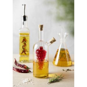 Excelsa Oil And Vinegar Bottle Soffio <b>Glass</b> 25 Cl Transparent - Product Image 3