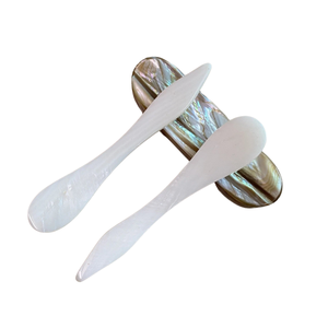Exquisite Handmade MOP Shell Spoon Fish Flower Long Handle <b>Mirror</b> Polish Custom Logo Engraved Luxury Dining Storage - Product Image 1