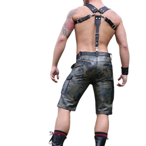 Ensemble harnais et bretelles en cuir pour homme, ajustement réglable, cuir de qualité supérieure, tenue de club - Product Image 6