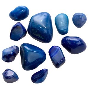 Vente en gros de pierres naturelles en onyx bleu | Cristaux de guérison polis pour le reiki et l'équilibre énergétique - Product Image 3