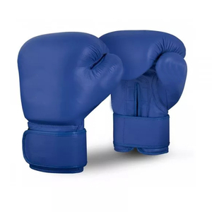 Gants de boxe professionnels en cuir de vachette de haute qualité, design rouge avec poignées pour la boxe en club et le kickboxing - Product Image 1