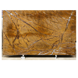 Dalles de marbre doré naturel de forêt tropicale de qualité supérieure pour comptoirs, revêtements de sol, murs et applications intérieures - Product Image 1