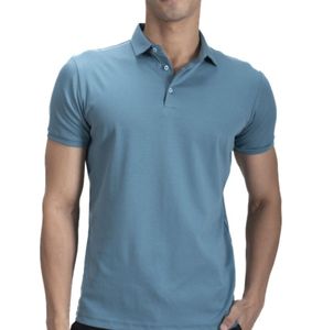 Vente directe d'usine, motif uni, confortable, prix de gros, personnalisez votre propre logo de marque, polo pour homme fabriqué au Pakistan - Product Image 2