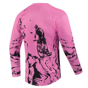 Maillot de motocross unisexe à manches longues, imprimé par transfert thermique, multicolore, % polyester, respirant, séchage rapide, personnalisable - Product Image 2