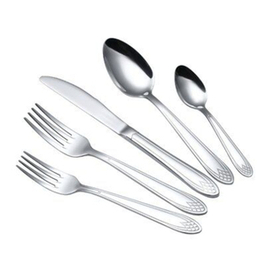 ชุดช้อนส้อมสแตนเลสสตีลทันสมัยพร้อมด้ามจับสีทอง ขัดเงาอย่างดี ใช้กับเครื่องล้างจานได้ เหมาะสำหรับงานแต่งงานและใช้ในบ้าน - Product Image 4
