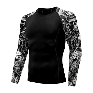 Custom Logo Mens Rash Guard Full Sleeve Quick Dry Athletic <b>Compression</b> <b>Shirt</b> Manufacturer Bulk Supply - Product Image 3
