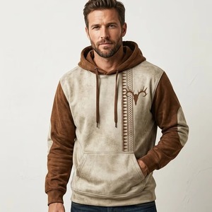 Sudadera Ecológica con Estampado Digital de Ciervo y Mitología Vikinga, Tendencia Urbana para Primavera/Otoño - Product Image 3