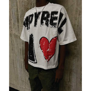 T-shirt personnalisé pour homme, coupe ample, imprimé, 100% coton, grandes tailles, t-shirt ample pour homme - Product Image 3