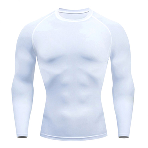 เสื้อคอมเพรสชั่นแขนยาวสีดำสำหรับผู้ชาย แห้งเร็ว ผลิตจากโพลีเอสเตอร์ เหมาะสำหรับออกกำลังกาย - Product Image 3