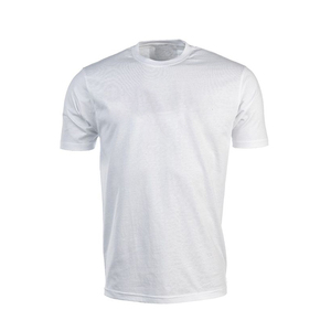 T-shirt personnalisé pour homme, rouge, à séchage rapide, manches courtes, col rond, coupe classique, vêtement décontracté, couleur unie, tricoté en polyester - Product Image 6