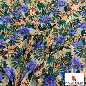 Tela de Poliéster Estampada Digital Personalizada, Material Suave para Prendas de Moda, Vestidos y Textiles para el Hogar - Product Image 5
